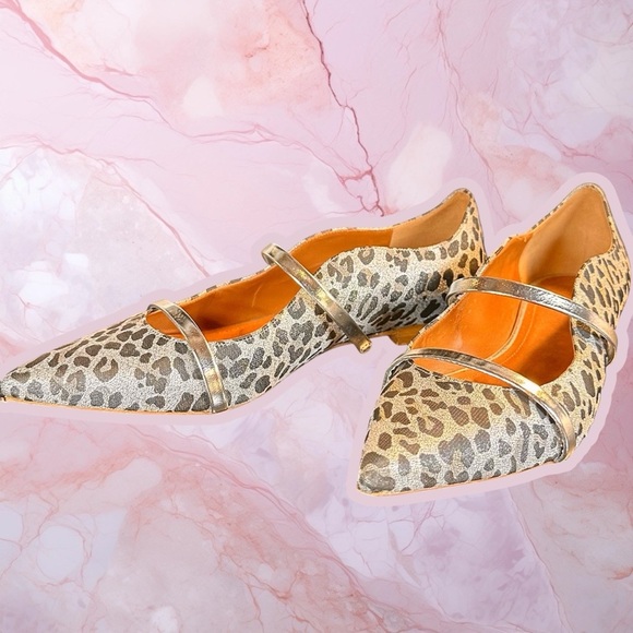 Malone Souliers ‘Maureen Flat 30’ in “Silver Leopard” Size 38.5 = US Size 8.5 - Picture 13 of 15